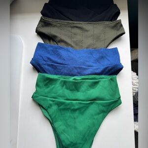 Aerie - Set of 4 Small High-Waisted Bikini Bottoms